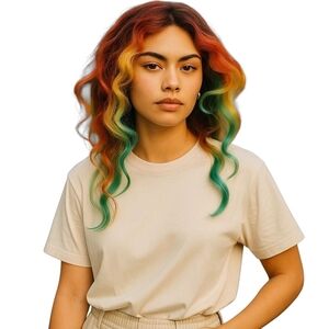 Rainbow Hair Dress-Up Wig | Colorful Costume & Party